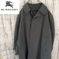 【大人気】バーバリー ステンカラーコート グリーン S