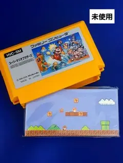 任天堂　ニンテンドー　スーパーマリオブラザーズ　カセット型ケース付きメモ帳