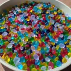【154】フロストガラス粒　シーグラス　工作キット　DIY　シーグラスアート