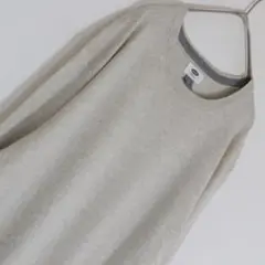 OLDNAVY ニット オフホワイト コットンポリ混 L