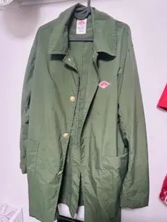 DANTON ステンカラーコート オリーブグリーン