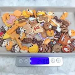 【現品】デコパまとめ売り デコパーツ 食べ物 茶色 可愛い 貼り付け
