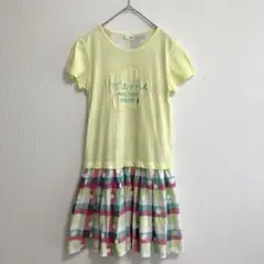 KP ニットプランナー 半袖Tシャツ ワンピース 150cm イエロー