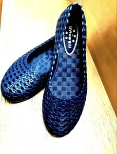 メッシュフラットシューズ 37サイズ ダークブルー