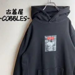 【両面プリントロゴ】GOD SELECTION XXXパーカー古着ブラックM