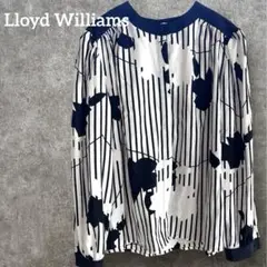 良品✨Lloyd Williams 長袖ブラウス 8号 シャツ ストライプ