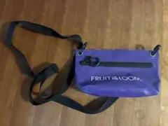 FRUIT OF THE LOOM パープルショルダーバッグ