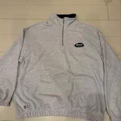 VISION STREET WEAR グレー ハーフジップ トレーナー LL