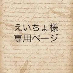 えいちょ様　専用ページ