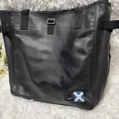 ラゲッジレーベル　吉田カバン　青バッテン　トートバッグ　拡張　大容量　ブラック