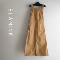 BLAMINK ブラミンク バッククロスジャンパースカート コットン マキシ