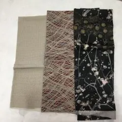 布地セット（ベージュ、赤、黒）