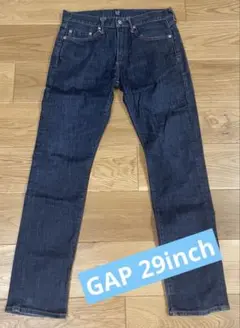 【お盆値下げ】 GAP ストレートデニム ネイビー　29インチ
