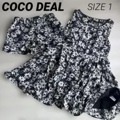 【訳アリ】COCO DEAL ワンピース　セットアップ　ココディール　総柄　花柄
