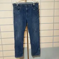 Levi's w38L32ダークブルー ストレートデニム