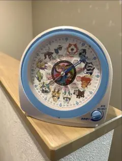 【中古品】妖怪ウォッチ目ざまし時計 CQ138W セイコータイムクリエーション