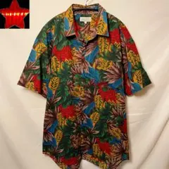 【90s GAVIALガヴィル】ヴィンテージアロハシャツ 総柄シャツ 半袖シャツ