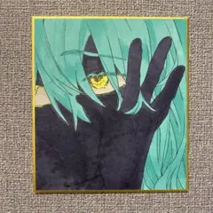 キャラクター手描きイラスト 青緑のヒト