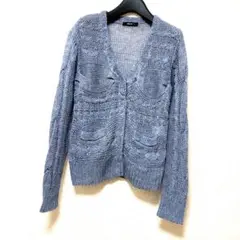 リネン　麻100% 長袖カーディガン　COMME CA ISM コムサイズム