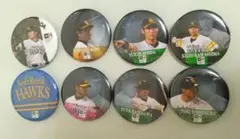 ソフトバンクホークス缶バッジ８個セット　 工藤監督 和田 摂津 本田 長谷川 等