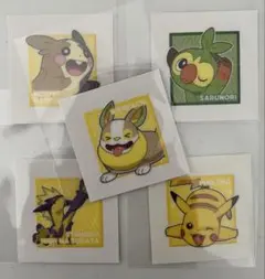 ポケモンパン　デコキャラシール　パウンドケーキ　第9弾　ヒバニー　ワンパチ