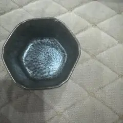 ダークブルー 八角形 陶器ボウル323
