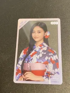 井上和　乃木坂46 購入特典　C賞　個別クリアカード　8月ver
