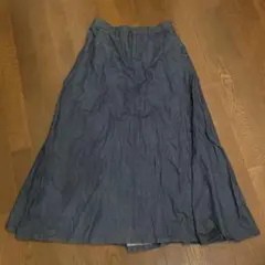 フェリシモ LIVE IN COMFORT　デニムロングスカート