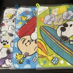 SNOOPY　スヌーピー　PEANUTS　ハンドタオル　ループ&ネーム付きタオル