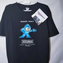 新品 Tシャツ XL ロックマン カプコン ゲーム ステッカー ドット絵 半袖