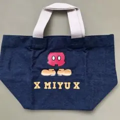キャラクター付きデニム風トートバッグ　ミッキーマウス　みゆちゃん　ミユ