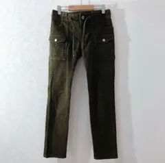 BURBERRY BLUE LABELコットンパンツ　カーキレディース38M古着