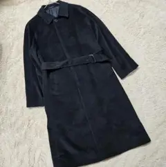 COMME CA DU MODE MEN アンゴラ混ロング コート【M】 黒