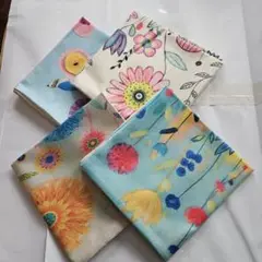 YunJeude クッションカバー 花柄 50x50cm 4枚セット 北欧