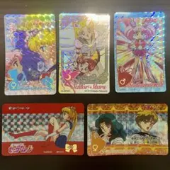 セーラームーン/ステッカー 5枚セット/復刻版/カードダス