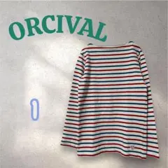 ORCIVAL オーシバル　ストライプ 長袖バスクTシャツ　1