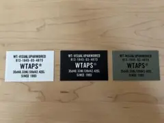 WTAPS 布製ステッカー 3枚　❷