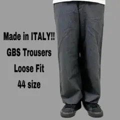 イタリア製 GBS Trousers スラックス ユーロ グレー 44 M