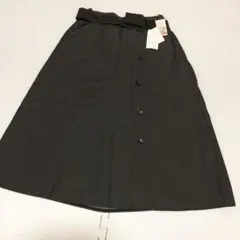 グレー フレアスカート サイズM  新品未使用 ウエストゴム