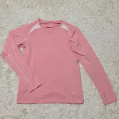 ✨24時間以内に配送します！ピンク 長袖 スポーツ用Tシャツ Lサイズ