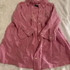 Ralph Lauren ピンク ボタンアップシャツ 90