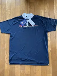 Champion モックネックシャツ X-LARGE ネイビー