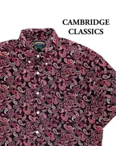 90s Cambridge BD ペイズリー 総柄シャツ 半袖 ハルキの古着