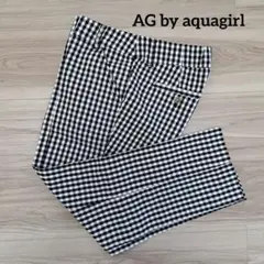 AG by aquagirl ギンガムチェック柄スリムパンツ　M