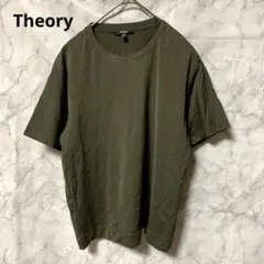 Theory♡セオリー 半袖Tシャツ カットソー モスグリーン Sシンプル 無地