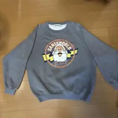 SANTAWORLD サンタイラスト スウェット Lサイズ グレー