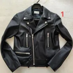 美品 アッパーハイツ ライダースジャケット ブラック M