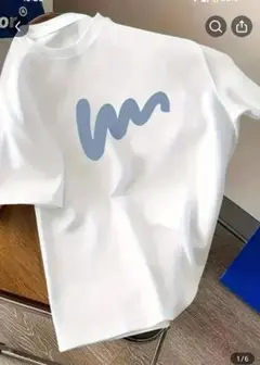 アブストラクトWロゴ クルーネックTシャツ