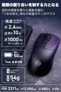【新品】ELECOM VM510 ワイヤレスゲーミングマウス