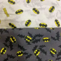 バッドマン 2種類セット ダブルガーゼ はぎれ 生地 アメカジ 日本製